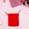 Jewelry Pouches 50 Pcs Gift Bags Packaging Pouch Drawstring Cloth Small Fabric For Storage