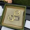 Luxury Designer Earrings Women Gold Hoops Letters Earring G Dangler Ear stud Designers Jewelry Silver Aretes Men Earings Classic Golden Circle Ear Rings