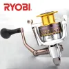 Rullar ryobi ranmi haiyu plus japan snurrande fiskrulle max drag 10 kg saltvatten karp fiske rulle för saltvatten fiske tillbehör