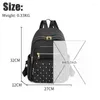 Schultaschen Mode Frauen Rucksack mit Niet Designer Marke für Mädchen Nylon Tuch Große Kapazität Casual Bookbag Sac