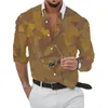 Men's Casual Shirts Mens Shirt 1pc Button Down Collared Fitness For All Seasons Long Sleeve Muscle Party T Dress Up Fashion