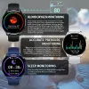 Montres AMOLED SmartWatch montre intelligente hommes Abmtr HW66 1,35 pouces écran HD test de pression artérielle Bluetooth appel connecté pk GTR 3 GTS 2