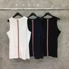 Mens 셔츠 탱크 조끼 디자이너 T 셔츠 소매없는 남자 테인 자수 Tshirts Unisex Streewears Vests S-4XL
