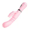 Lengua lamiendo conejo vibrador masaje palo calentado y retráctil dispositivo de masturbación femenina juguetes sexuales para adultos 231129