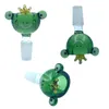 Bol en verre Frog Prince 14 mm et bol en verre mâle de 18 mm avec bols à filtre en flocon de neige pour bongs à eau en verre bols à fumer