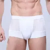Sous-vêtements en coton pour hommes Boxer Shorts Fibre de bambou Bulge Poche Solide Casual Hommes Boxers