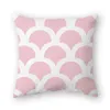 Travesseiro Padrão Geométrico Rosa Preto Branco Impressões Capa Mordern Geometria Abstrata Lombar Pilowcase Sofá Home Decor Pillowslip