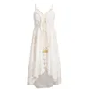 Casual jurken camisjurk voor dames 2024 vestido-avond Koreaanse vintage zomer elegant strand bohemien lange vrouwelijke kleding