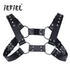 Belts IEFiEL Sexy Men Lingerie Faux Leather Adjustable Body Chest Harness Bondage Costume With Buckles For Men's Clothing Acc316y