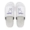 Slippers Sandals Leather Slide Slide Clipper Cheels chunky heels flip flop flop for women striped beach spin