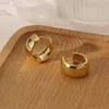 Boucles d'oreilles créoles Huggie, grand cercle, Pendientes Plateados, grand plaqué or 18 carats, cadeau pour filles