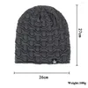 Berets Herbst Winter Samt Stern Muster Pullover Hut Gestrickte Wolle Kappe Männer Skullies Fahrrad Training Mützen Outdoor Warme Ski