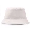 Bérets Classic Summer Bucket Hat Hommes Femmes Coton Cool Réversible Casquettes De Pêche Unisexe Printemps Sport En Plein Air Pêcheur Bob Panama