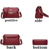 Womens Fashion High Quality Leather Messenger Bag 2021 Luxury Lady Designer Retro Simple Solid Color Shoulder Small Square Bags