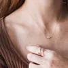 Ciondoli ITSMOS Opale sintetico Collana a catena con occhio del diavolo Moda semplice in rame placcato oro 14K per donna