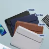 Backpack 15.4 inch Ultra Thin PU Leather Laptop Sleeve Case Shockproof Multifunctional Notebook Computer Bag Tablet Cover Ultrabook Pouch