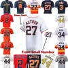 Maillot de baseball Jose Altuve Alex Bregman Jeremy Pena Yordan Alvarez Nolan Ryan Tucker Hader Verlander Caratini Julks McCormick Abreu Dubon Hensley Diaz Salazar