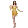 Vestido latino de Dancewear com borla para senhoras BellyQueen