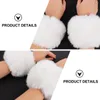 Knieschützer Pelzärmel Pelzige Handgelenkmanschette Koreanischer Wärmer Armband Handschuh Acryl