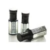 Bouteille 3ml 6ml 12ml vide noir Mini verre compte-gouttes flacons d'huile essentielle emballage cosmétique Essence émulsion bouteille de parfum 50pcs