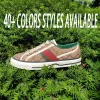 luxe designer jurk schoen dames heren rhyton Tennis 1977 sneaker canvas schoen met reliëf Platform Lederen stadswandeling Schoenen Lace Up Hardloopschoenen