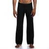 Vêtements de nuit pour hommes Pijama Casual Sleep Hombre Hommes Sportwear Lounge Pantalon Lâche Ice Respirant Soie Pyjama Pantalon Bas Plus Taille