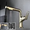 Zlew łazienkowy krany złoty basen mikser kranu kranu Kuchnia zimna wodę z wyciągającymi się opryskiwacze