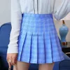 Skirts Skorts Women High Waist Pleated Skirt y2k Summer Casual Kawaii A-line Plaid black tennis Japanese School Uniform Mini for Girls YQ240223