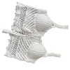 Kvinnors tankar Kvinnor Summer Hollow Crochet Knit Crop Top Lace-up Front V-Neck Cami Vest