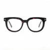 Солнцезащитные очки в оправе, очки в стиле ретро для женщин и мужчин, очки из ацетата Luury, овальные оптические очки для близорукости с большим лицом, 293t