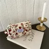 Косметические сумки с цветочной печатной сумкой для девушки карандаш корпус вельветовый макияж для женщин туалий для хранения туалий организатор красавица красавица