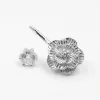 Smycken 925 Sterling Silver Navel Piercing Flower Belly Button Ring Body Jewelry for Women 1st