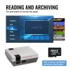 Consoles Retro Family HD Video Classic Game Console Builtin 621 Jogos Saída HD com dois controladores com fio TF Card Carregando jogos