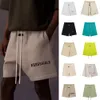 Nieuwe designer FOG shorts essentialsweatshirts De katoenen krans sweatsuit heren truien geruite badstof casual shorts mode luxe essentialshorts broeken voor heren