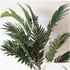 Faux Floral Greenery 70Cm Large Artificial Palm Tree Silk Cloth Tropical Plants Bunch Green Indoor Potted Shop Living Room Home El Dhwja