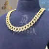 Custom Wholesale Drop Shipping Hip Hop Necklace Sier 8Mm 10Mm 12Mm Iced Out VVS Moissanite Cuban Link Chain For Men