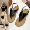 Sandaler bailamos platt botten flip flops kvinnor smalband metall prydnad designer märke skor sommar avslappnad strand tofflor mu