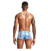 Cuecas sexy gay roupa interior homens boxers shorts falso couro cobra pele crotchless baixo aumento u convexo bolsa calcinha cueca calzoncillo M-XXL