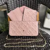 Women Messenger Leather handbag Evening Bag Original box high quality flower checkers date code serial number embossed patterns