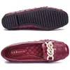 Loafers, Top Work Fashionable Soft Leather Walking Shoes, Bekväm att gå på Women's Classic Flat 46