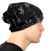 Berets Black Wildflowers Bonnet Hat Street Skullies Beanies Floral Botanic Flower For Men Women Knitting Hats Warm Unisex Cap