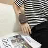 Mini Arm Bag Letter Keychain Wallet Keyring Designer Purse Pendant Midjeväska Brun Flower Löstagbar rem