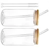 Wine Glasses 2 Sets Party Water Cup Covered Coffee Iced Portable Beverage Stainless Steel For