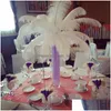 Party Decoration 50Pcslot 626 Inch Ostrich Feather White Plume Wedding Table Centerpiece Desktop P Christmas Decor2483908 Drop Deliv Dh3C9