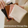 Opbergtassen Tas Elegant kunstleer Mini-cosmetica met magnetische sluiting Waterdicht Multifunctioneel make-upzakje voor dames Munt