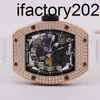 Часы Vs Factory Richa Tourbillon, швейцарские мужские часы с автоматическим механизмом, серия RM029, мужские золотые бриллианты, полый комплект, 2020 г.