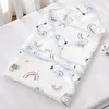 Filtar Pure Cotton Baby Inslaget Filt tunt mellanlager Född svängande kläder sovsäckar andas Swaddle täcke