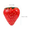 Party Decoration Artificial Red Strawberries Fake Lifelike Simulation Realistic Strawberry Fruits