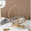 Dishes Plates Creative Light Luxury American Glass Fruit Tray Home Living Room Coffee Table Snack Plate Decoration Dessert Drop De Dh0Iq