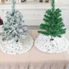 Christmas Decorations Party Supplies Snowflake Star Pattern Mini Tree Skirt For Xmas Home Decoration Round Washable Holiday